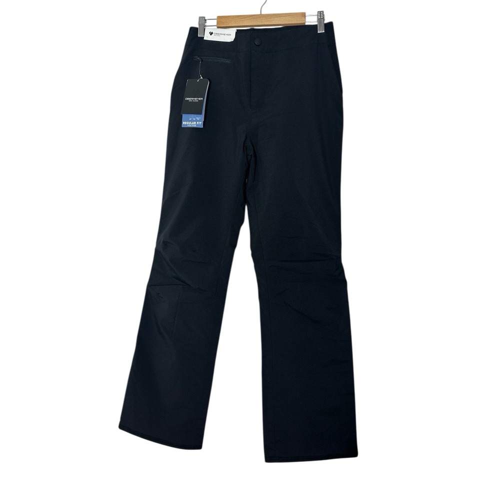 New‎ Obermeyer Ski Pants Womens Size 8 L Black Stretch Snow Skiing Hillary Pant